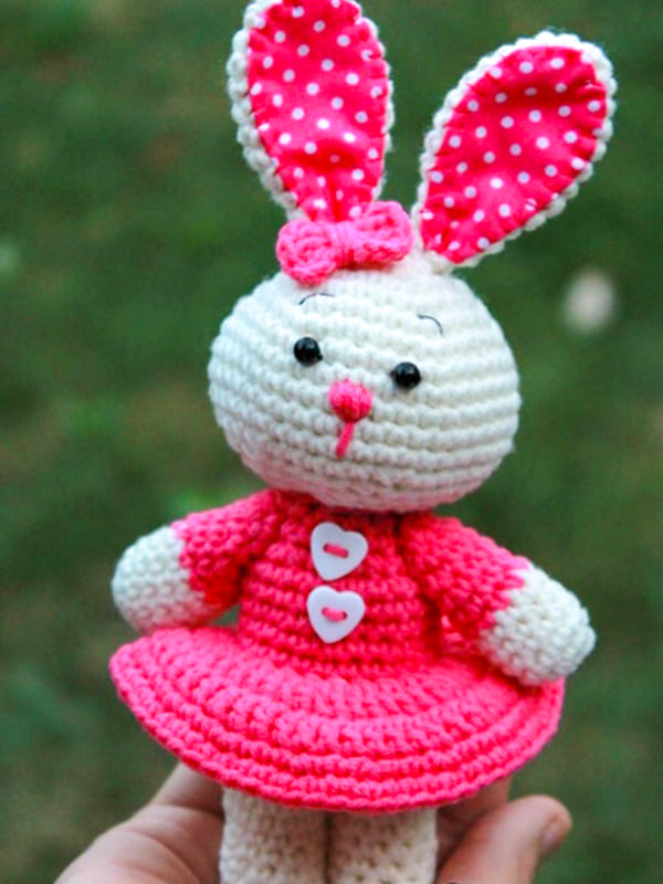 Crochet Cute Bunny PDF Amigurumi Free Pattern 16