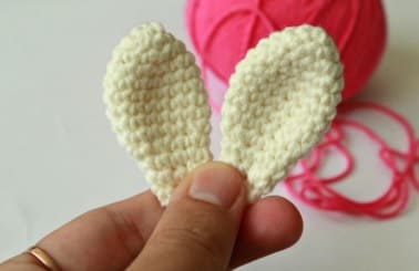 Crochet Cute Bunny PDF Amigurumi Free Pattern Ears