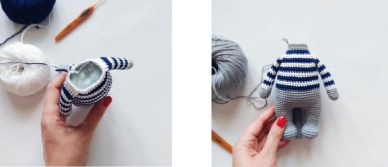 Crochet Cute Cat Jeremy PDF Amigurumi Free Pattern Body 2
