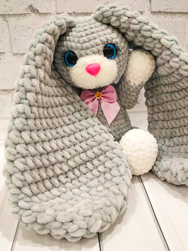 Crochet Plush Bunny PDF Amigurumi Free Pattern 3