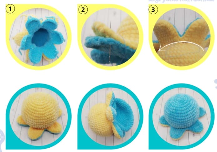 Crochet Plush Octopus PDF Amigurumi Free Pattern 7