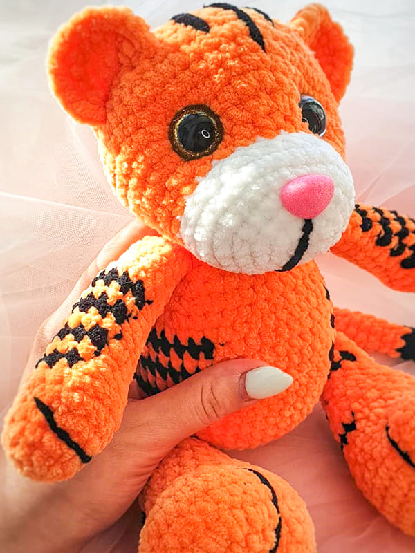 Crochet Plush Tiger PDF Amigurumi Free Pattern 4