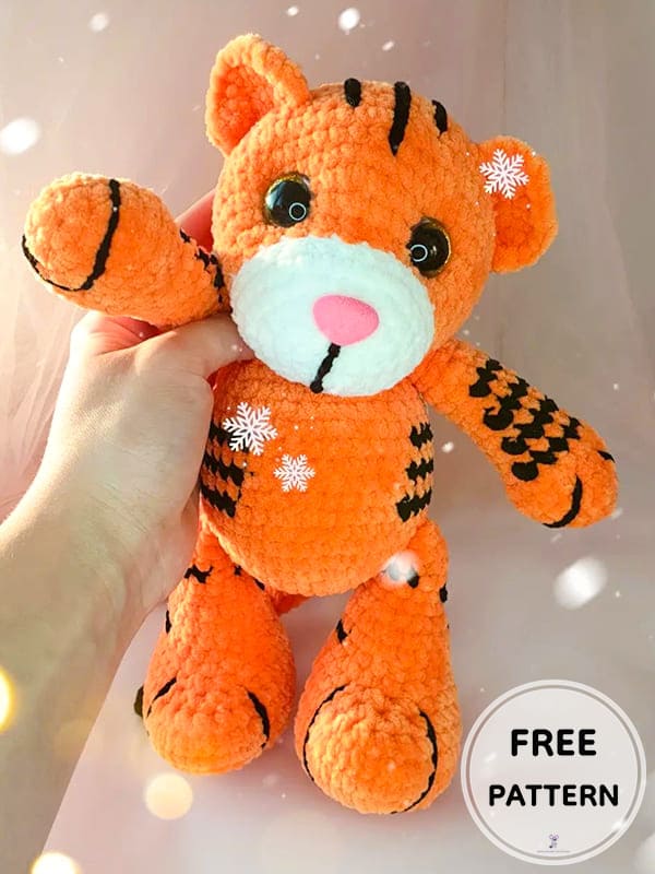 Crochet Plush Tiger PDF Amigurumi Free Pattern