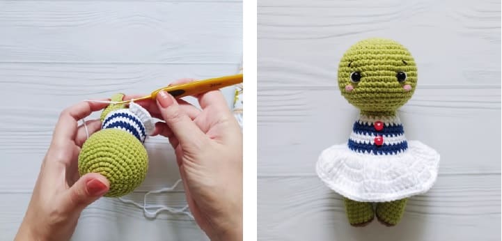 Crochet Turtle PDF Amigurumi Free Pattern Skirt