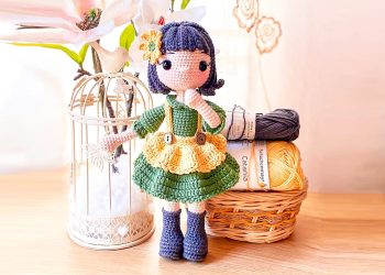 Farm Girl Emma Crochet Doll PDF Amigurumi Free Pattern