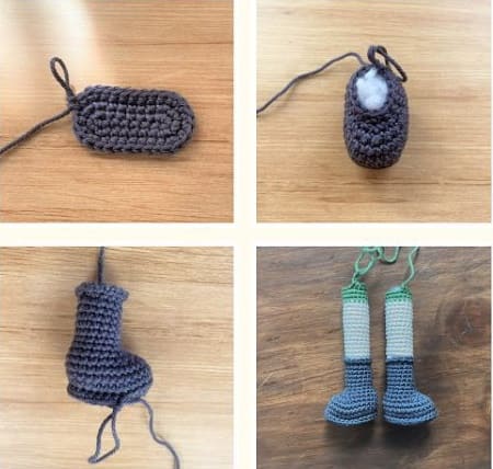Farm Girl Emma Crochet Doll PDF Amigurumi Free Pattern Legs