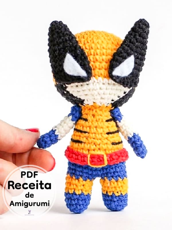 PDF Croche Pequeno Wolverine Receita De Amigurumi Gratis 2