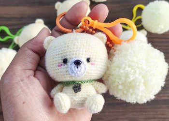 PDF Crochet Bear Keychain Amigurumi Free Pattern