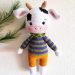 PDF Crochet Cute Cow Amigurumi Free Pattern 75x75