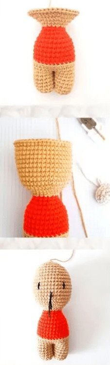 PDF Crochet Cute Deer Amigurumi Free Pattern Head