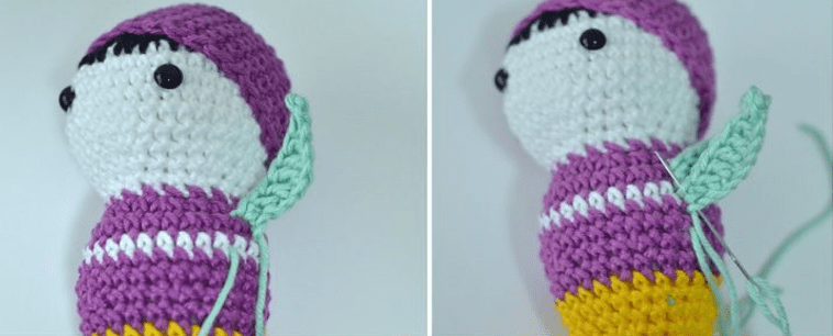 PDF Crochet Cute Firefly Amigurumi Free Pattern Wings2