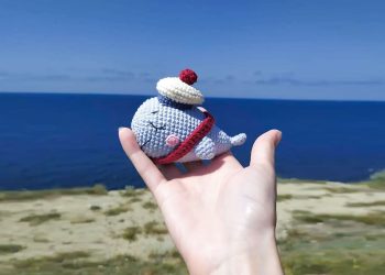 PDF Crochet Cute Whale Keychain Amigurumi Free Pattern