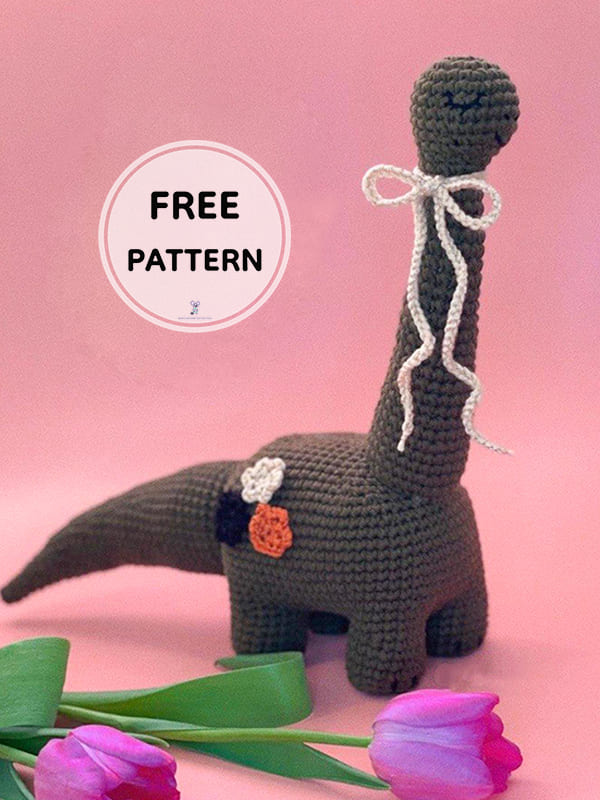 PDF Crochet Diplodocus Amigurumi Free Pattern 1