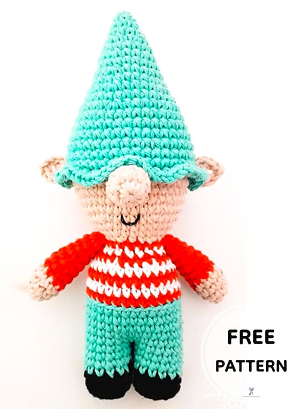 PDF Crochet Elf Gnome Amigurumi Free Pattern