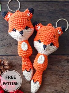 Pdf Crochet Fox Keychain Amigurumi Free Pattern - 500+ Pdf Passo A 