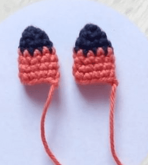 PDF Crochet Fox Keychain Amigurumi Free Pattern Ears