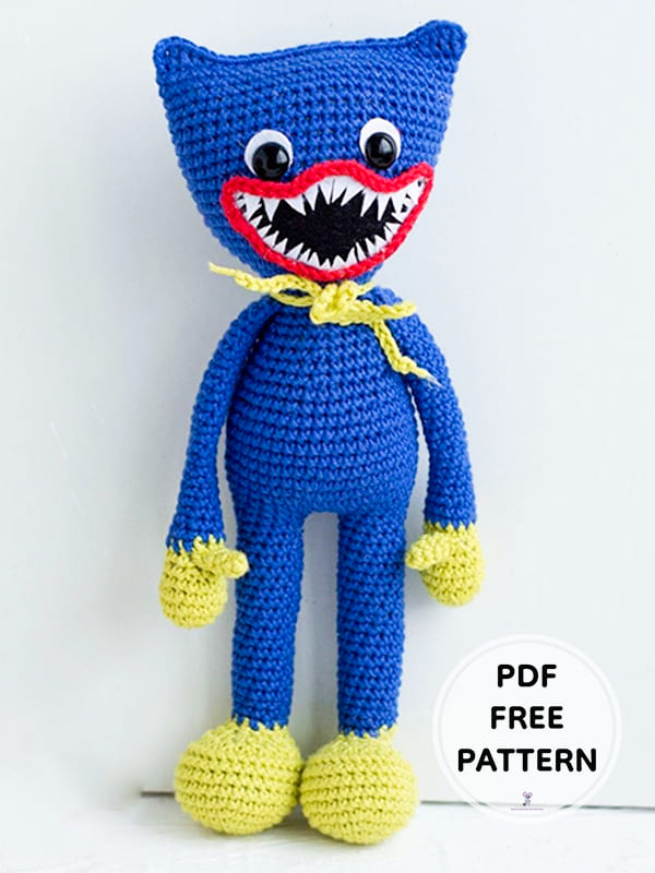 PDF Crochet Huggy Wuggy Amigurumi Free Pattern 1