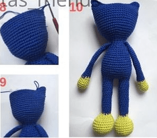 PDF Crochet Huggy Wuggy Amigurumi Free Pattern Head