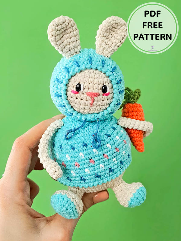 PDF Crochet Little Bunny Amigurumi Free Pattern 1