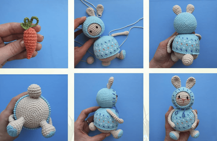 PDF Crochet Little Bunny Amigurumi Free Pattern Assembly