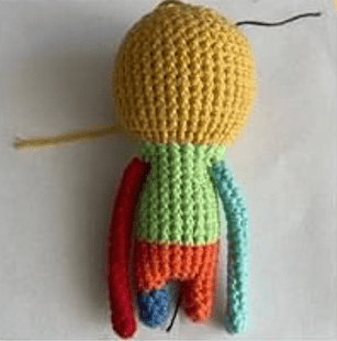 PDF Crochet Little Clown Amigurumi Free Pattern Body