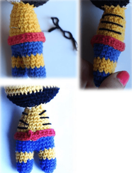 PDF Crochet Little Wolverine Amigurumi Free Pattern Assembly2