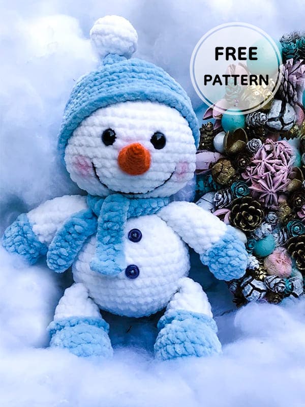 PDF Crochet Plush Snowman Amigurumi Free Pattern