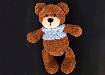 PDF Crochet Plush Teddy Bear Frank Amigurumi Free Pattern
