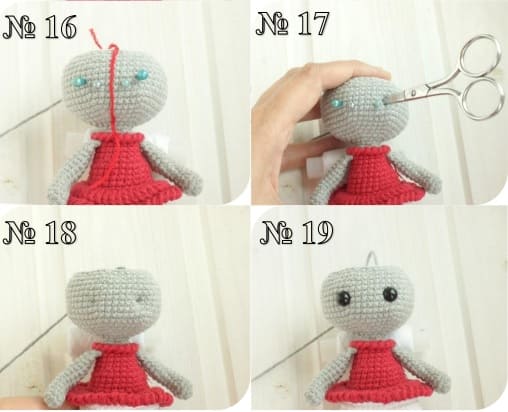Crochet Bunny Watermelon PDF Amigurumi Free Pattern 15