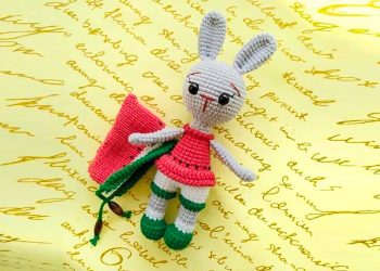 Crochet Bunny Watermelon PDF Amigurumi Free Pattern