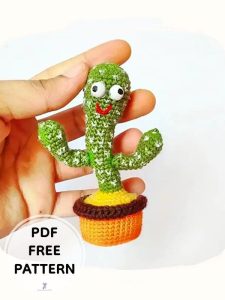 Crochet Dancer Cactus Keychain PDF Amigurumi Free Pattern - 500+ PDF ...