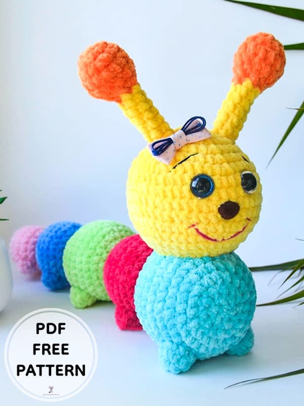 Crochet Caterpillar PDF Amigurumi Free Pattern 1 2