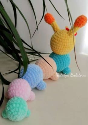 Crochet Caterpillar PDF Amigurumi Free Pattern Body