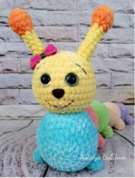 Crochet Caterpillar PDF Amigurumi Free Pattern Head