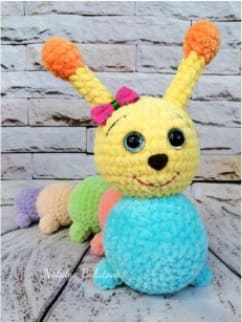 Crochet Caterpillar PDF Amigurumi Free Pattern Horns