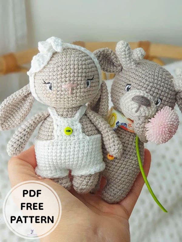 Crochet Easter Bunny PDF Amigurumi Free Pattern 1 1