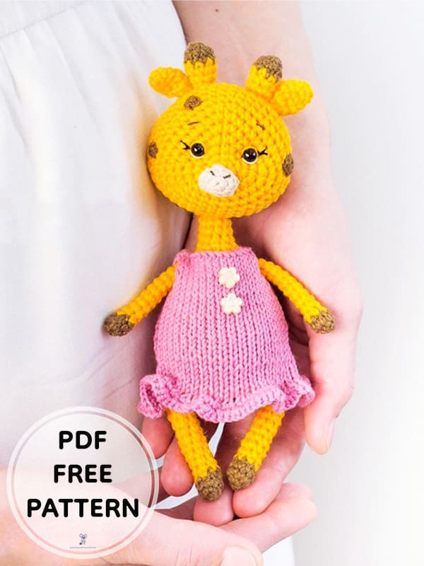Crochet Giraffe PDF Amigurumi Free Pattern 9