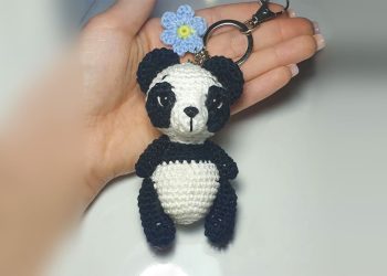 Crochet Panda Keychain PDF Amigurumi Free Pattern