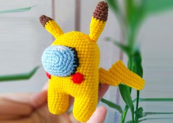 Crochet Pikachu Among Us PDF Amigurumi Free Pattern