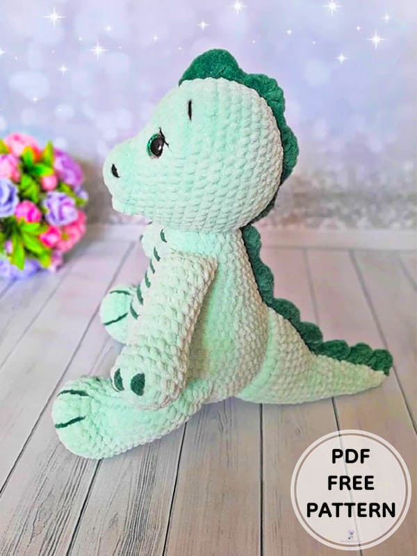 Crochet Plush Dinosaur PDF Amigurumi Free Pattern 2 1