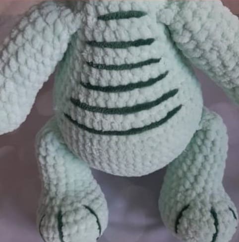 Crochet Plush Dinosaur PDF Amigurumi Free Pattern Body