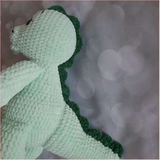 Crochet Plush Dinosaur PDF Amigurumi Free Pattern Crest