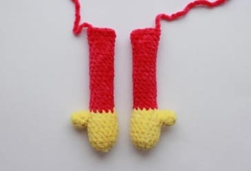 Crochet Plush Kissy Missy PDF Amigurumi Free Pattern Arms 3