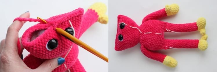 Crochet Plush Kissy Missy PDF Amigurumi Free Pattern Body Head 6