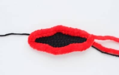 Crochet Plush Kissy Missy PDF Amigurumi Free Pattern Mouth 2