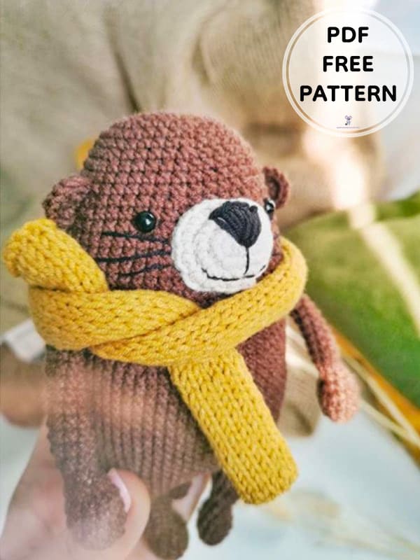 Crochet Sea Otter PDF Amigurumi Free Pattern 2