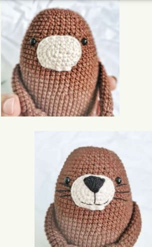Crochet Sea Otter PDF Amigurumi Free Pattern Assembly 2