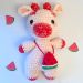 Crochet Watermelon Cow PDF Amigurumi Free Pattern 1 75x75