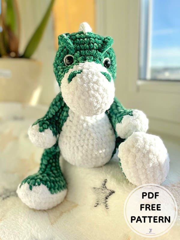 Crochet Plush Dragon Free PDF Amigurumi Pattern