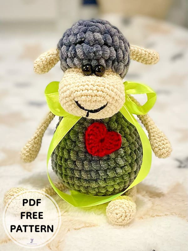 Crochet Plush Sheep Free Amigurumi PDF Pattern 1 1